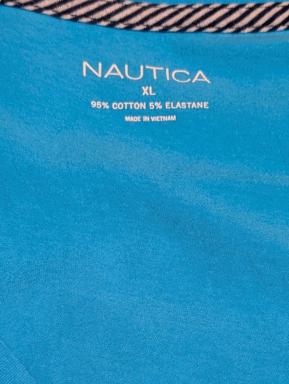 Nautica Women's Teal V-Neck Short Sleeve Tee - Picture 3 of 3